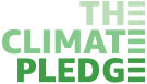 The Climate Pledge logo.